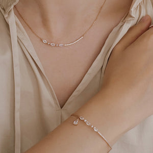 Eleonore 珍珠排鑽項鍊