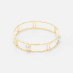 Odele 珍珠鏤空線條手環