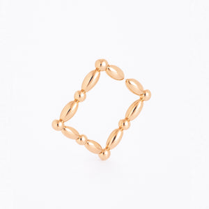 Helena 串珠造型方形耳扣/ 單支