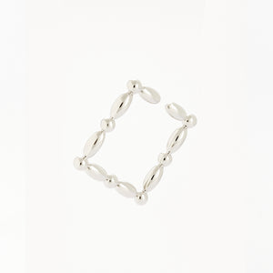 Helena 串珠造型方形耳扣/ 單支