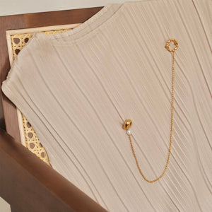 Liora 珠鏈環圈雙頭別針