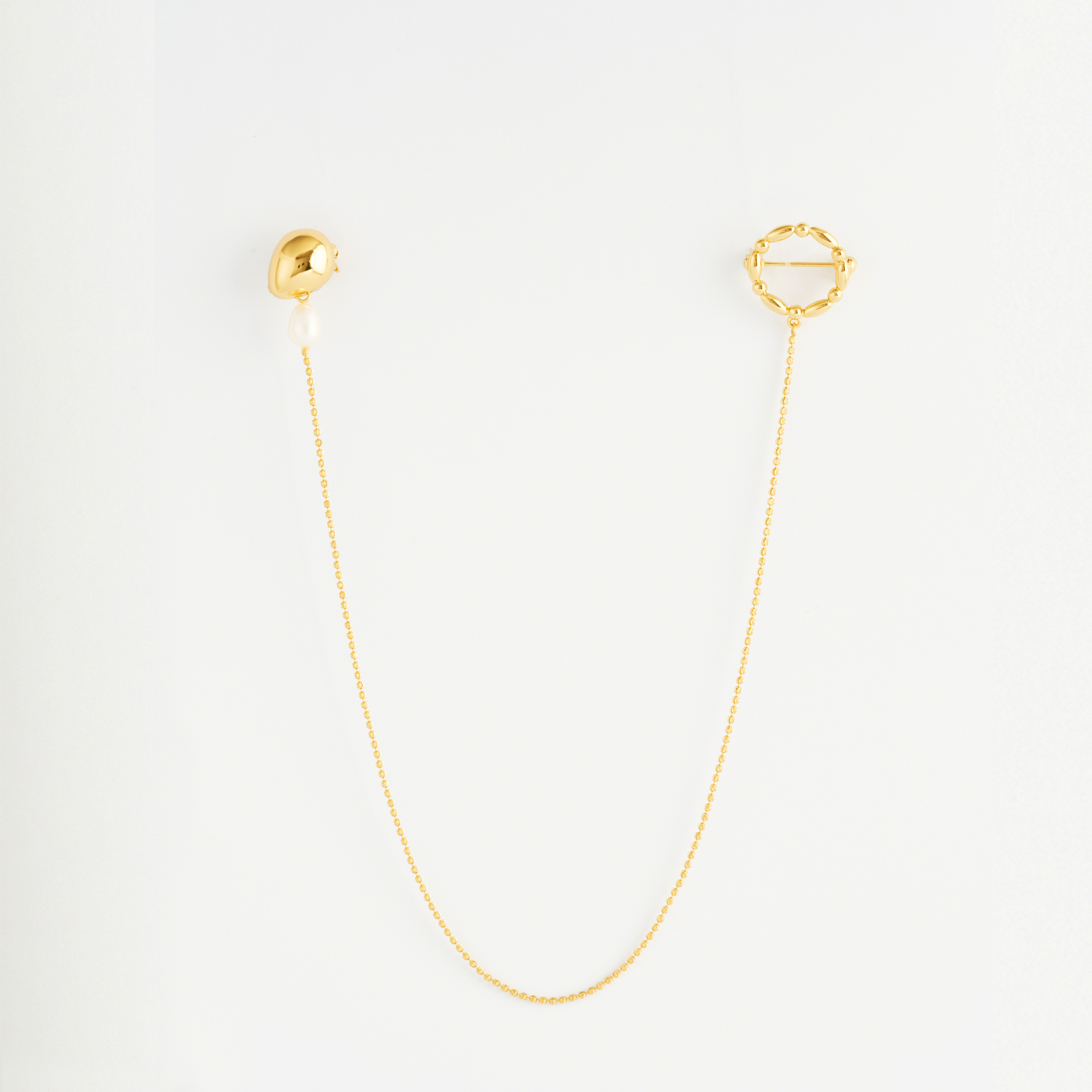 Liora 珠鏈環圈雙頭別針