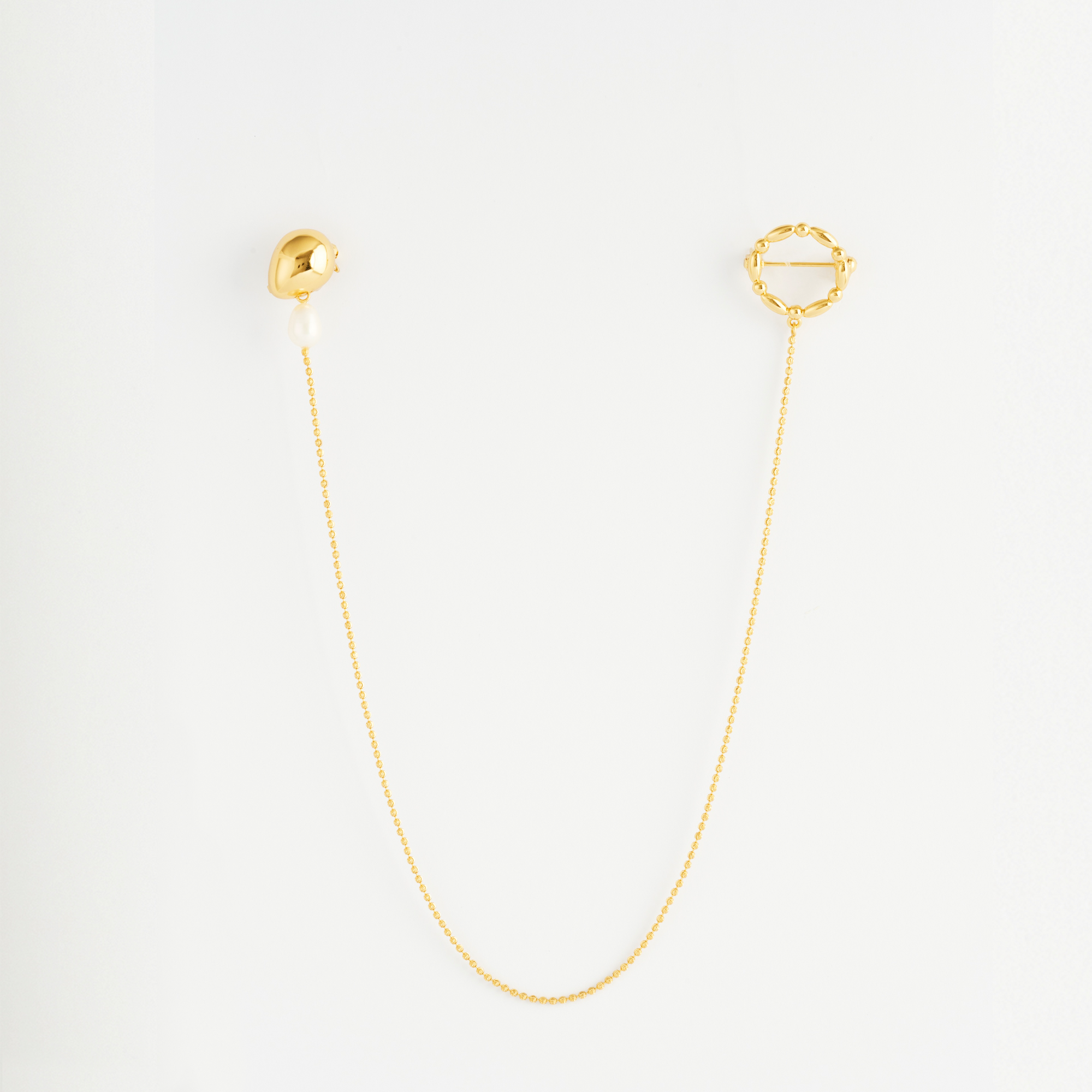 Liora 珠鏈環圈雙頭別針