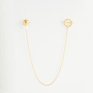 Liora 珠鏈環圈雙頭別針