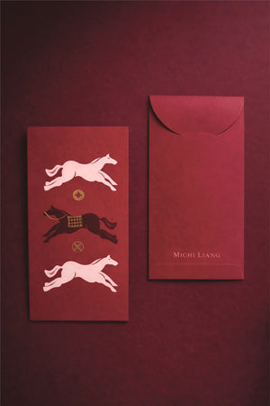 【駿馬迎春】燙金紅包袋組（六入｜三款各二）