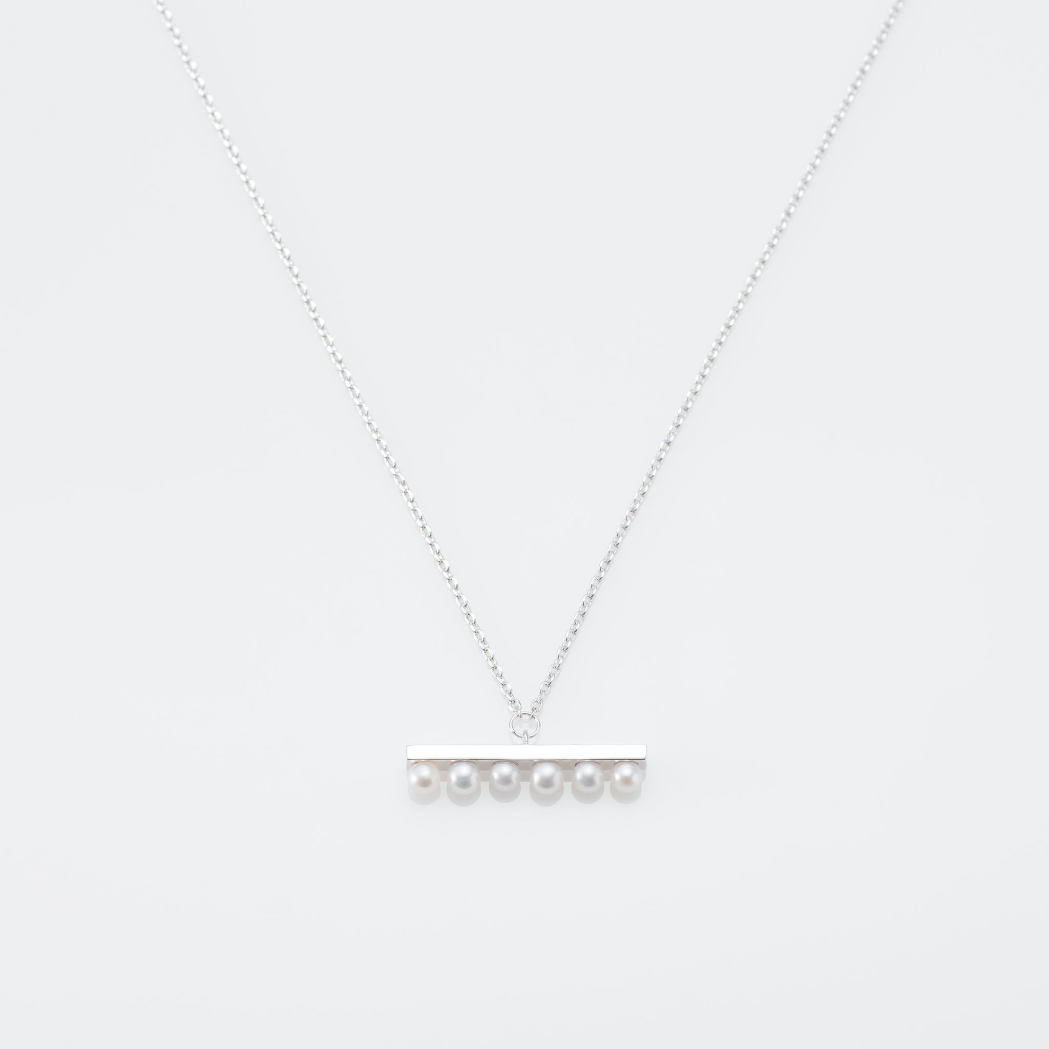 Vedette 幾何環圈珍珠排列項鍊