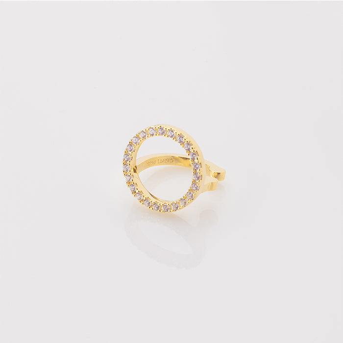 Cosette 環形鑲鑽耳骨夾 / 單支